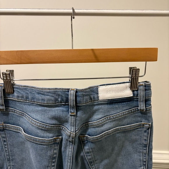 RE/DONE Originals || 70s Bootcut Jeans in Blazed Indigo Light Wash 26 - Picture 5 of 13